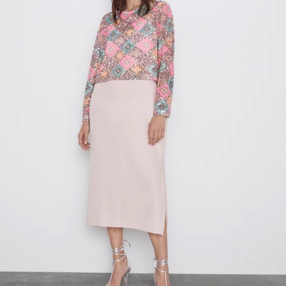 Zara laces top with pearl brad new - Picture 5 of 6